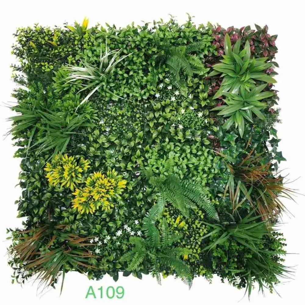 HOTRA 3D Green Artificial Plants Wall