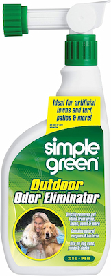 Oxidizing deodorizer for artificial grass
