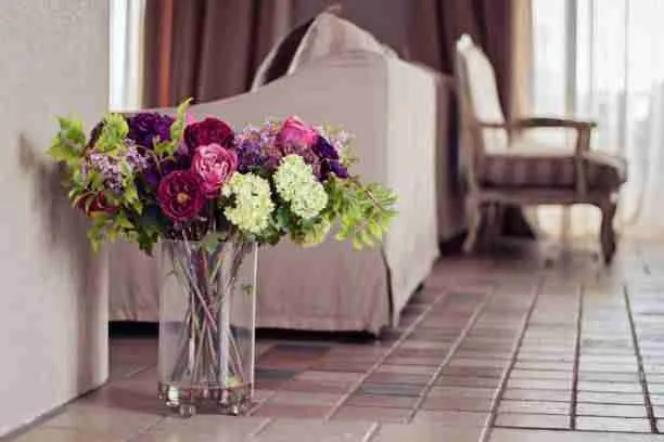 artificial flower at home