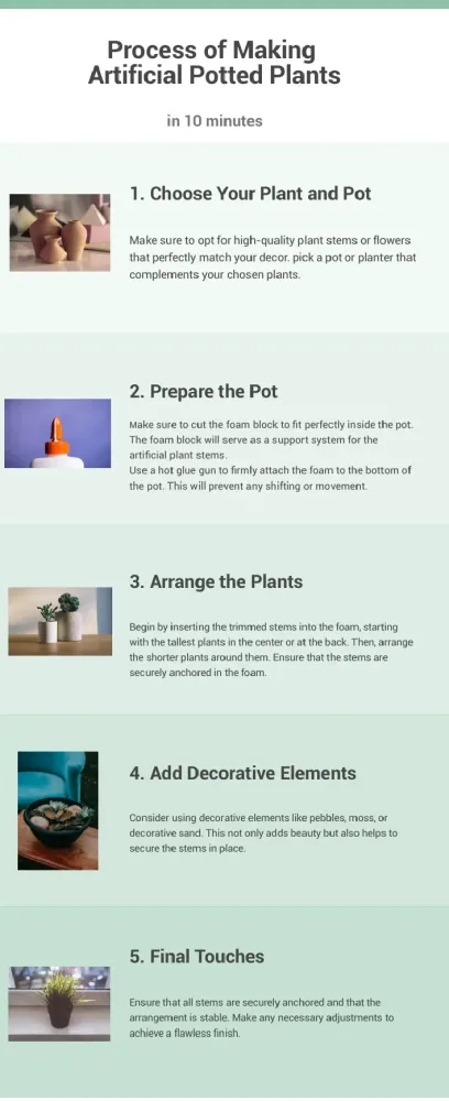 How to Make Artificial Potted Plants